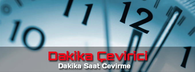 Dakika Saat Çevirme