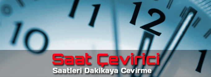 Saat Dakika Çevirme